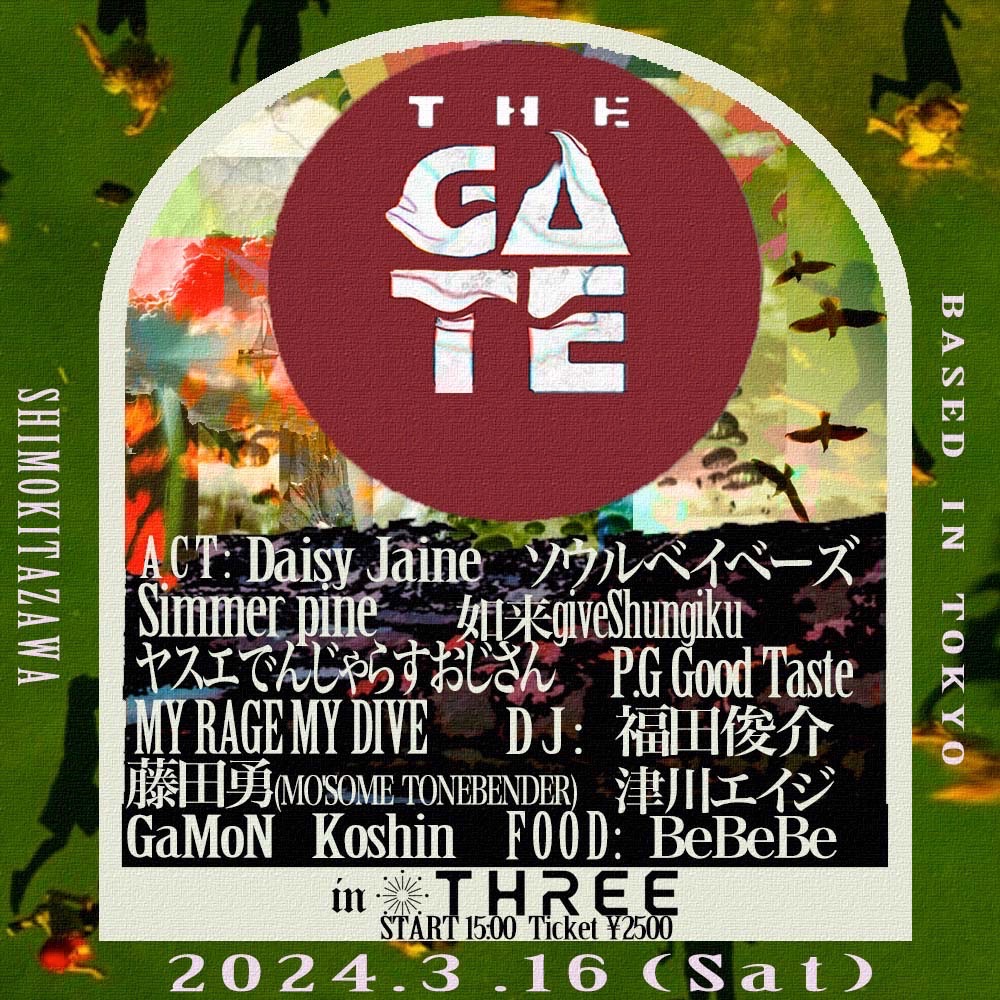 【live】THE GATE 3/16(sat)